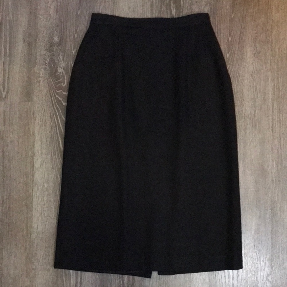 Vintage 100% wool pencil skirt